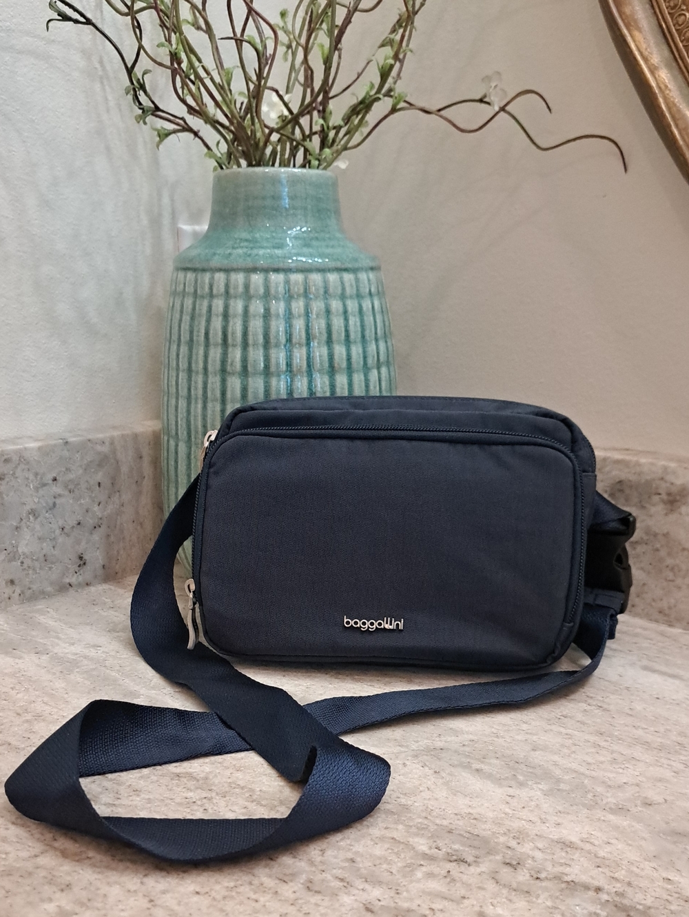 Baggallini Navy Crossbody Belt Bag